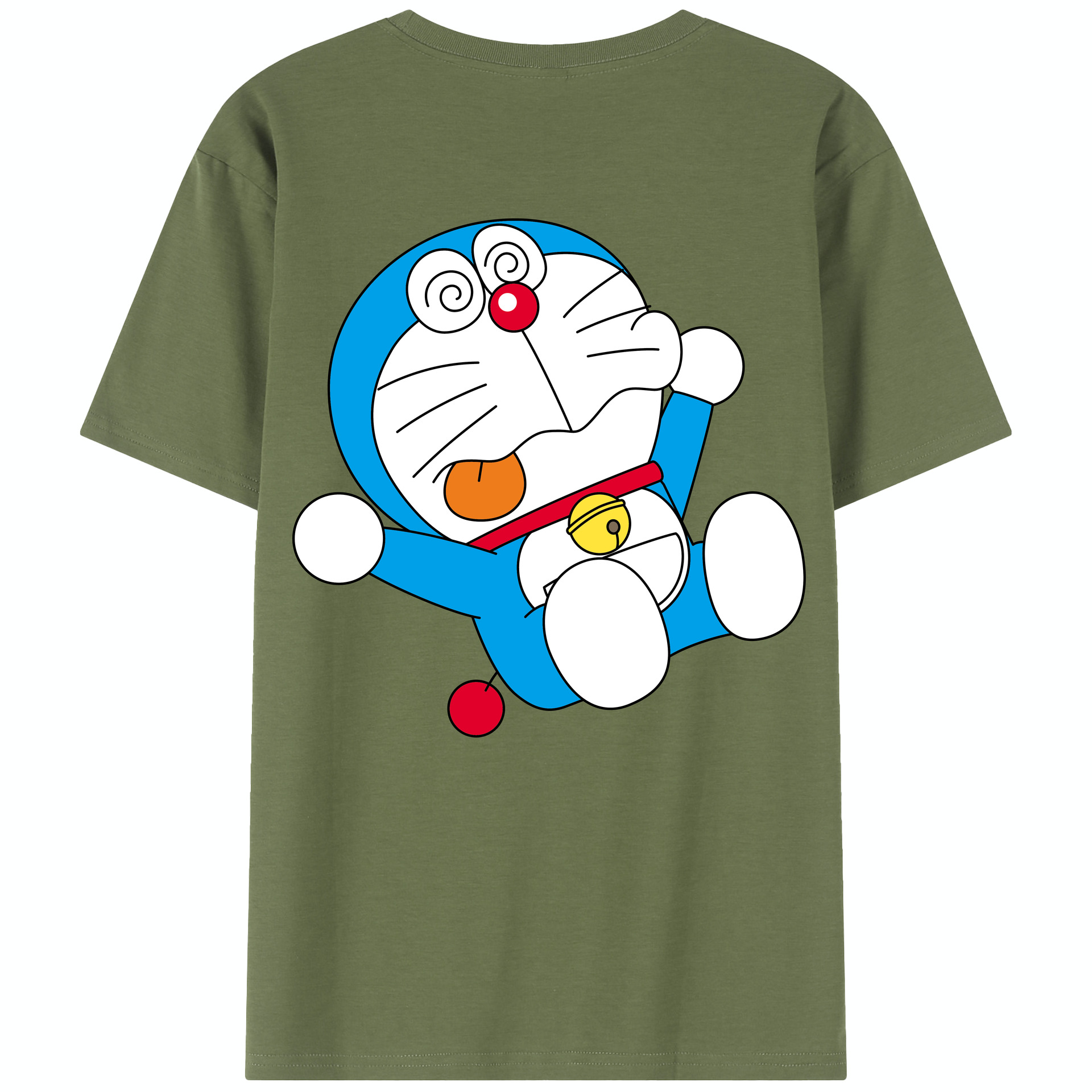 （画像用） ドラえもん Doraemon 綿100％半袖Tシャツ（背面プリント）
